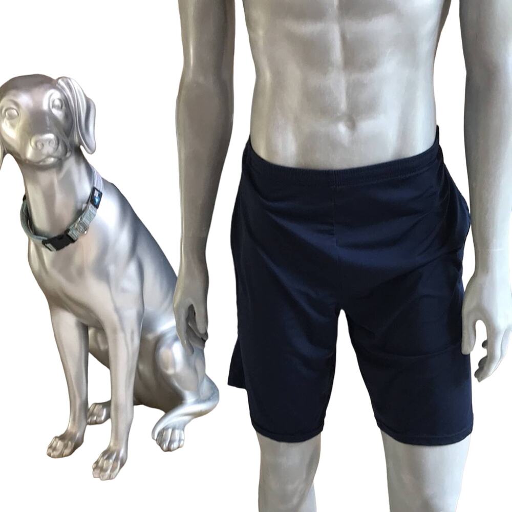 Nike Athletic Shorts with Pockets Blue White Men's Size M Medium